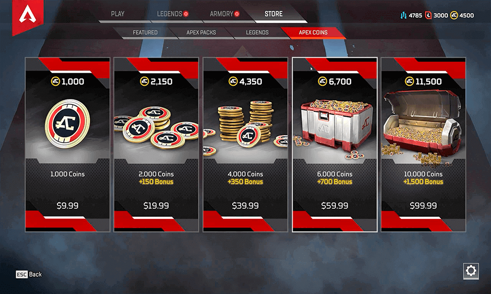 Selecting game bonuses 2